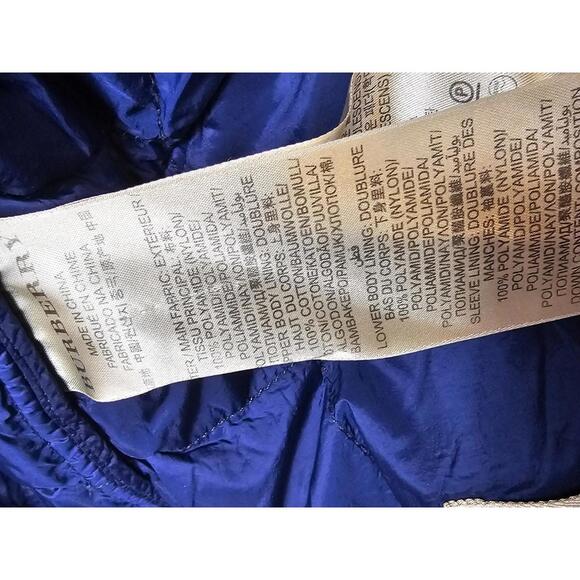 Burberry Brit Blue Lightweight Puffer Men's jacket Size XXL - Picture 8 of 12